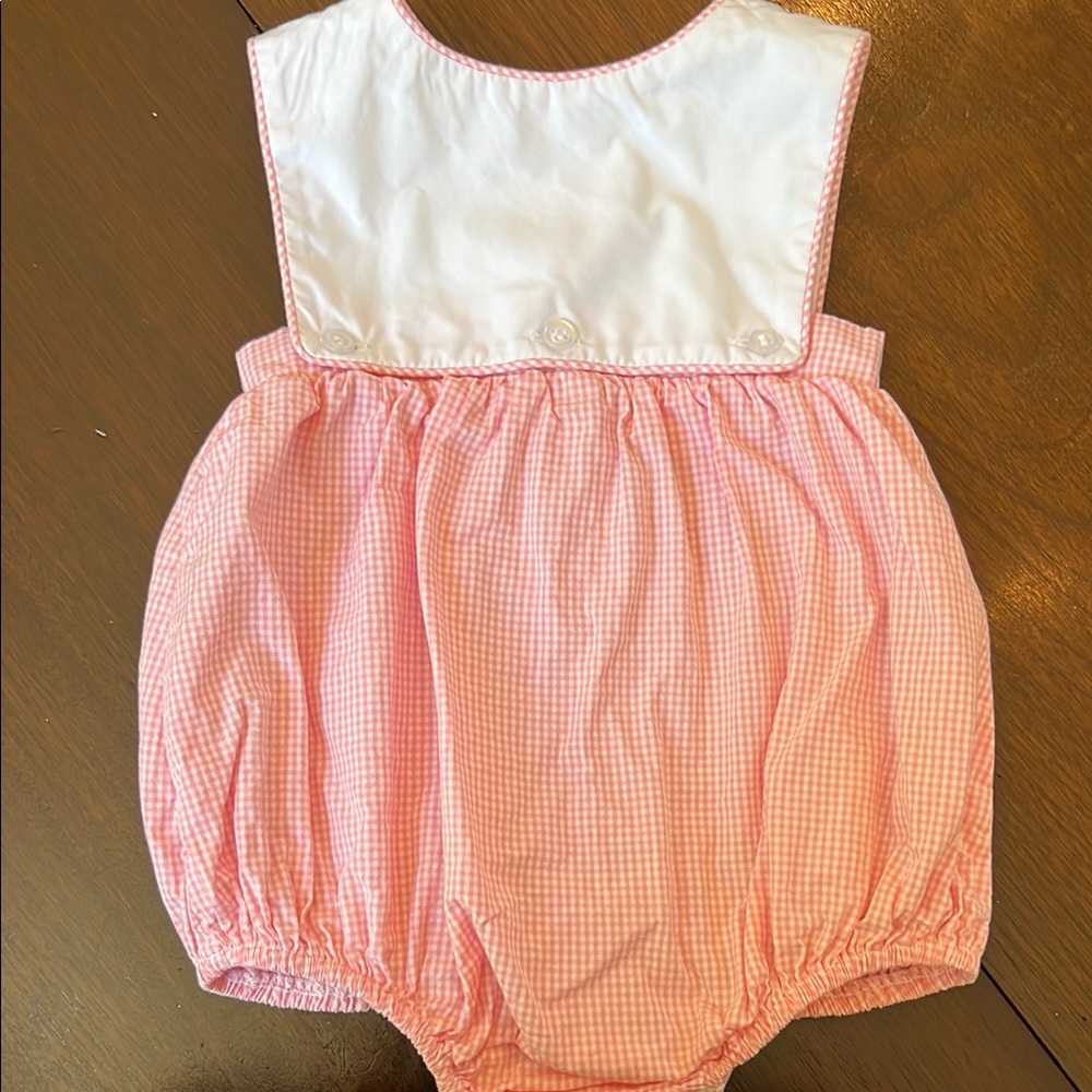 Pink Gingham Bubble - Classic Smocked Style